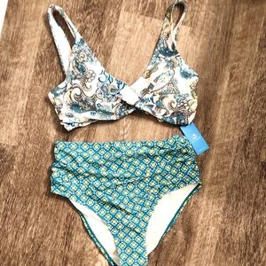 NWT Cupshe Green Boho Bikini